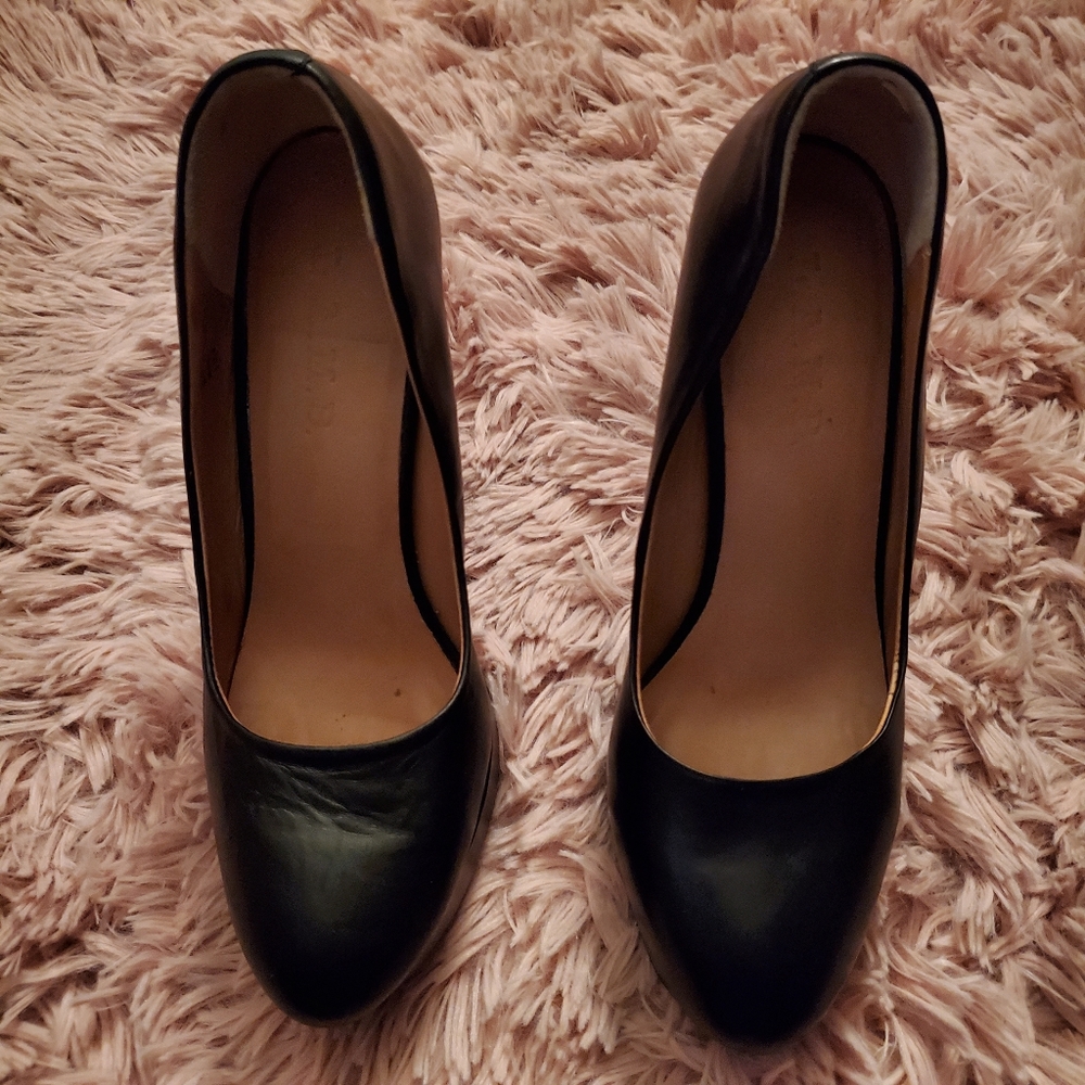 L.A.M.B Black Wedges Size 6.5